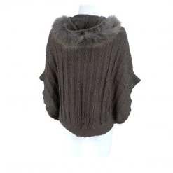 Best Pirce ❤️ Lucchese-inc Cable Knit Poncho :: Grey APPAREL 😀 53 Lucchese-inc Cable Knit Poncho :: Grey APPAREL