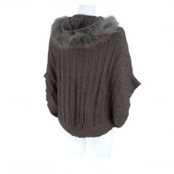 Best Pirce ❤️ Lucchese-inc Cable Knit Poncho :: Grey APPAREL 😀 55 Lucchese-inc Cable Knit Poncho :: Grey APPAREL