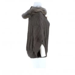 Best Pirce ❤️ Lucchese-inc Cable Knit Poncho :: Grey APPAREL 😀 57 Lucchese-inc Cable Knit Poncho :: Grey APPAREL