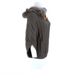 Best Pirce ❤️ Lucchese-inc Cable Knit Poncho :: Grey APPAREL 😀 54 Lucchese-inc Cable Knit Poncho :: Grey APPAREL