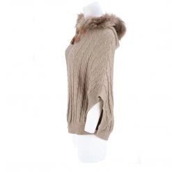 Lucchese-inc Cable Knit Poncho :: Oatmeal APPAREL