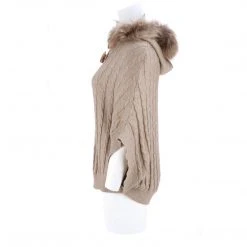 Lucchese-inc Cable Knit Poncho :: Oatmeal APPAREL