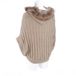Lucchese-inc Cable Knit Poncho :: Oatmeal APPAREL