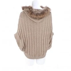 Lucchese-inc Cable Knit Poncho :: Oatmeal APPAREL