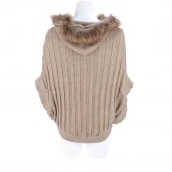 Lucchese-inc Cable Knit Poncho :: Oatmeal APPAREL