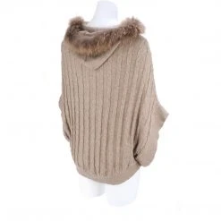 Lucchese-inc Cable Knit Poncho :: Oatmeal APPAREL