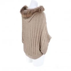 Lucchese-inc Cable Knit Poncho :: Oatmeal APPAREL