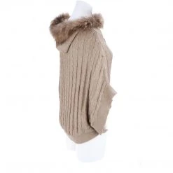 Lucchese-inc Cable Knit Poncho :: Oatmeal APPAREL