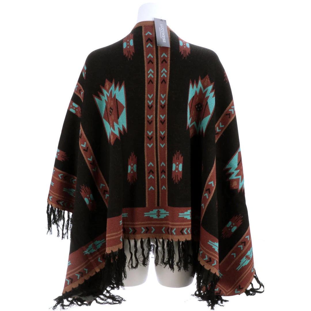 Coupon ✨ Lucchesse-inc APPAREL Alpaca Fleece Poncho :: Black 🔔 7 Lucchesse-inc APPAREL Alpaca Fleece Poncho :: Black