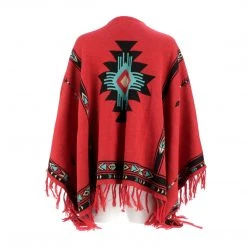 Best Sale 🎁 Lucchesse-inc Alpaca Fleece Poncho :: Red/Turquoise APPAREL 🎉 11 Lucchesse-inc Alpaca Fleece Poncho :: Red/Turquoise APPAREL