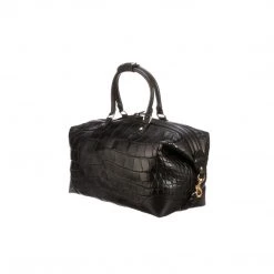 Lucchese-inc Giant Gator Duffel - Small :: Black Duffels