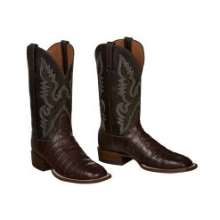 Lucchese-inc Trent :: Barrel Brown + Dark Brown Boots
