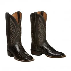 Lucchese-inc Trent :: Chocolate + Dark Brown Boots