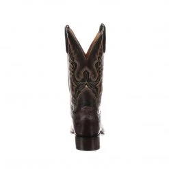 Lucchese-inc Trent :: Chocolate + Dark Brown Boots