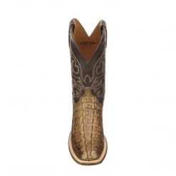 Lucchese-inc Haan :: Tan + Chocolate Boots
