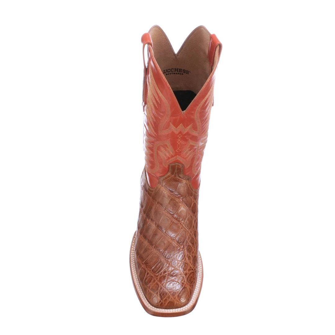 Buy ๐คฉ Lucchese-inc Bryan Exotic :: Cognac + Pekoe Orange ๐ฅพ Boots ๐ 4 Lucchese-inc Bryan Exotic :: Cognac + Pekoe Orange Boots