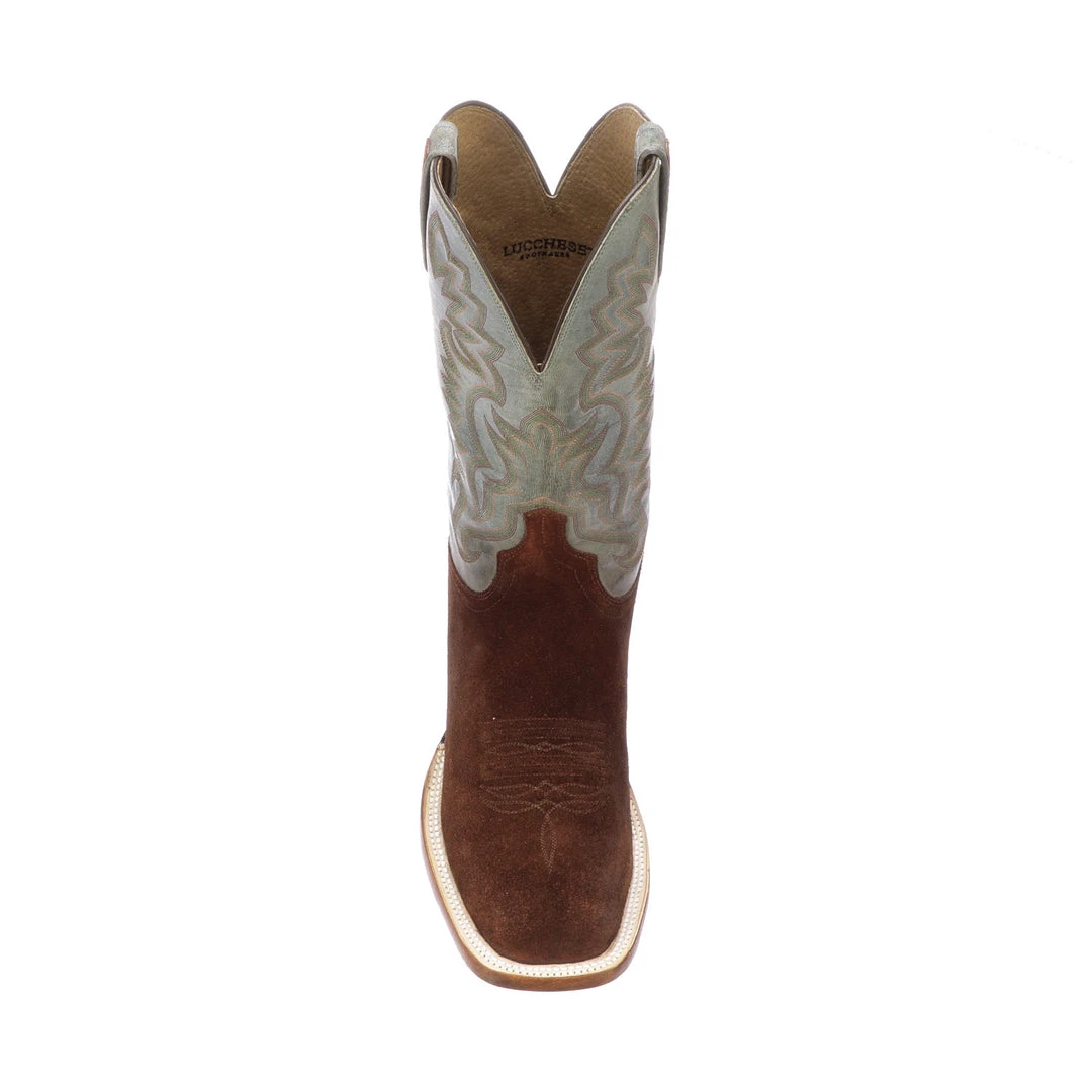 Lucchese-inc Boots Levi :: Rust + Sky Blue Lucchese-inc Boots Levi :: Rust + Sky Blue
