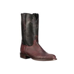 Budget 🌟 Lucchesse-inc Sunset Exotic :: Black Cherry 🥾 Boots 🌟 8 Lucchesse-inc Sunset Exotic :: Black Cherry Boots