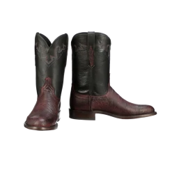 Budget 🌟 Lucchesse-inc Sunset Exotic :: Black Cherry 🥾 Boots 🌟 4 Lucchesse-inc Sunset Exotic :: Black Cherry Boots