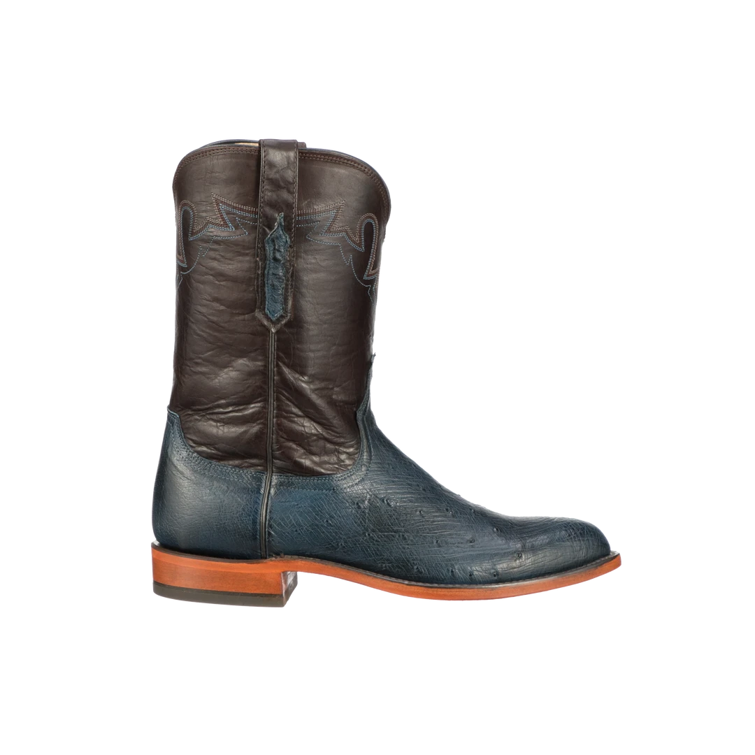 Discount 😉 Lucchesse-inc Sunset Exotic :: Navy 🥾 Boots 🌟 3 Lucchesse-inc Sunset Exotic :: Navy Boots