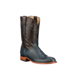Discount 😉 Lucchesse-inc Sunset Exotic :: Navy 🥾 Boots 🌟 15 Lucchesse-inc Sunset Exotic :: Navy Boots