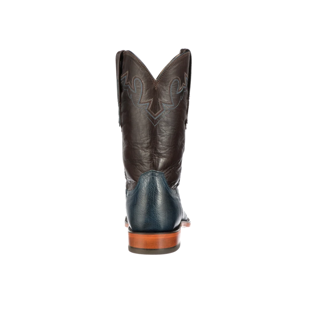 Discount 😉 Lucchesse-inc Sunset Exotic :: Navy 🥾 Boots 🌟 7 Lucchesse-inc Sunset Exotic :: Navy Boots