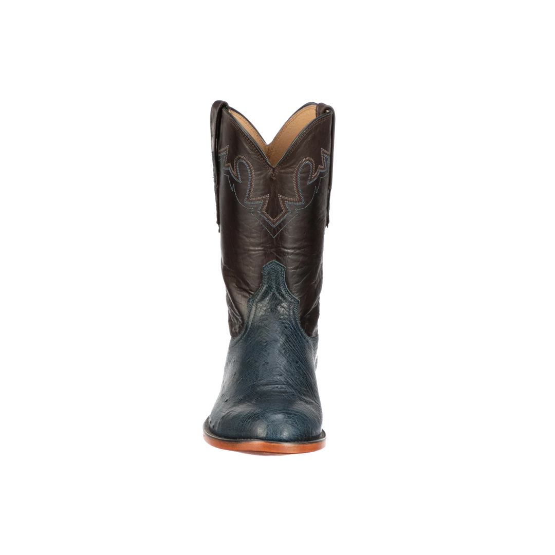 Discount 😉 Lucchesse-inc Sunset Exotic :: Navy 🥾 Boots 🌟 8 Lucchesse-inc Sunset Exotic :: Navy Boots