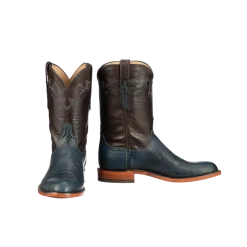 Discount 😉 Lucchesse-inc Sunset Exotic :: Navy 🥾 Boots 🌟 11 Lucchesse-inc Sunset Exotic :: Navy Boots