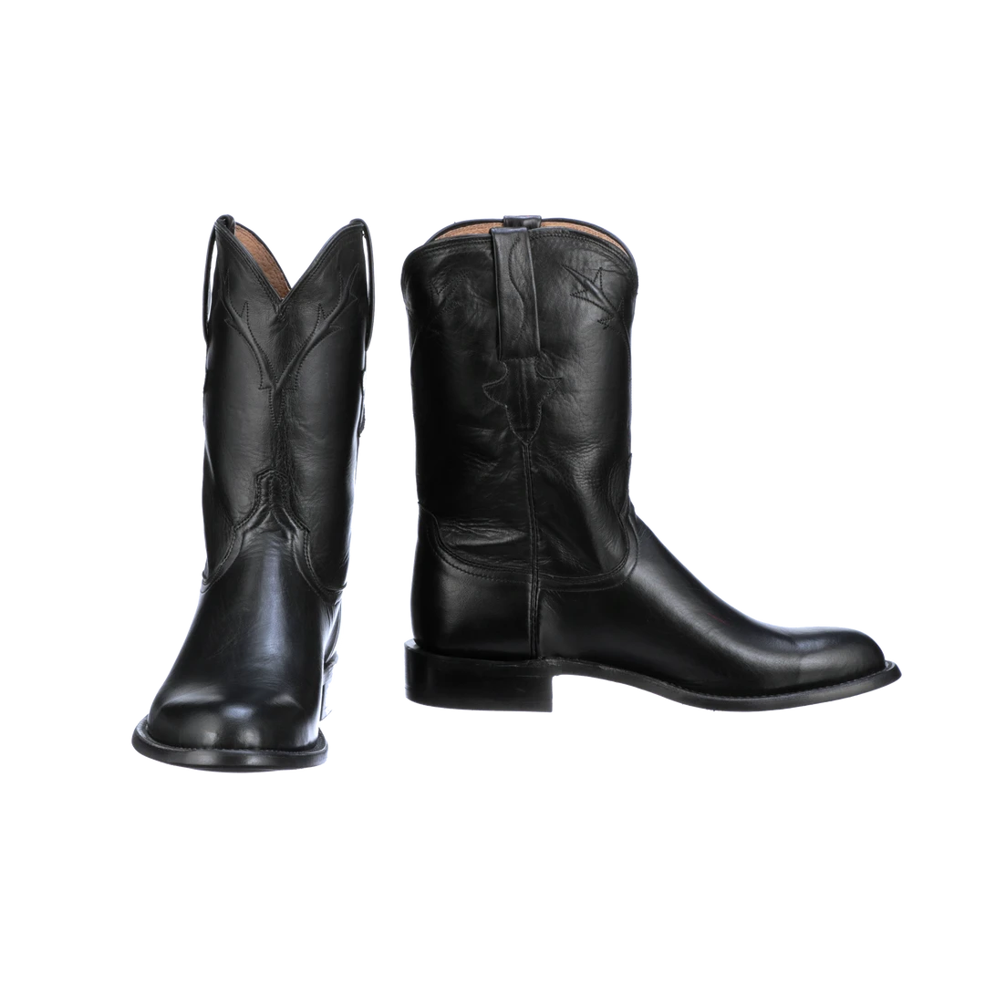 Coupon 👏 Lucchese-inc Kennedy Roper :: Black 🥾 Boots ✔️ 3 Lucchese-inc Kennedy Roper :: Black Boots