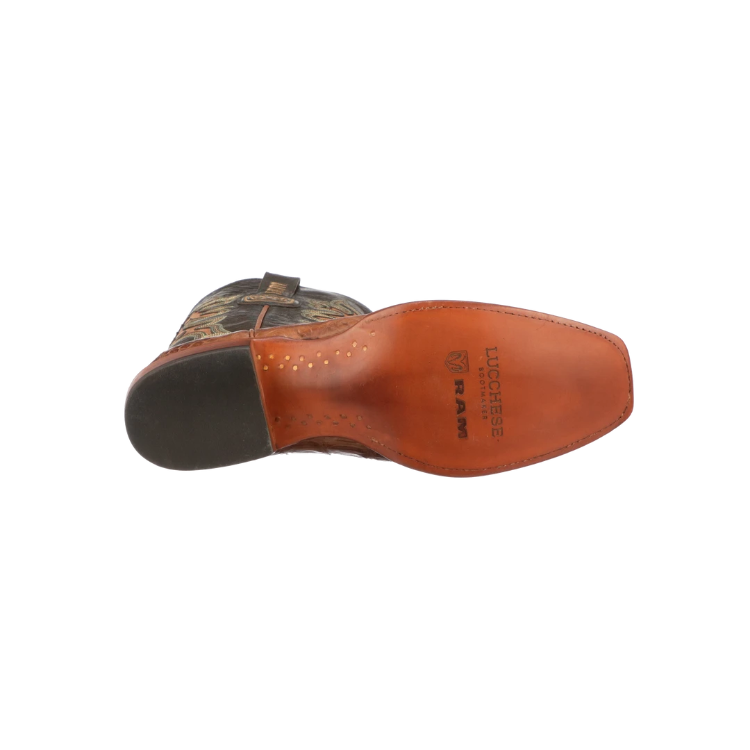 Best Sale ๐ Lucchesse-inc RAM Men's Caiman Horseman Boot :: Cognac ๐ 6 Lucchesse-inc RAM Men's Caiman Horseman Boot :: Cognac