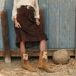 Lucchesse-inc Women's White Sands :: Cognac BOOTS