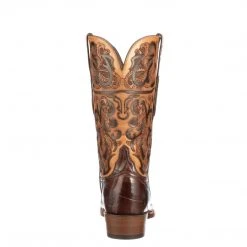 Lucchesse-inc Boots RAM Men's Tooled Western Boot :: Antique Chocolate