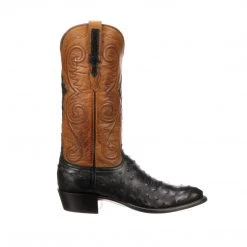 Best Sale โ Lucchese-inc Men Randall :: Black + Cognac ๐ 7 Lucchese-inc Men Randall :: Black + Cognac