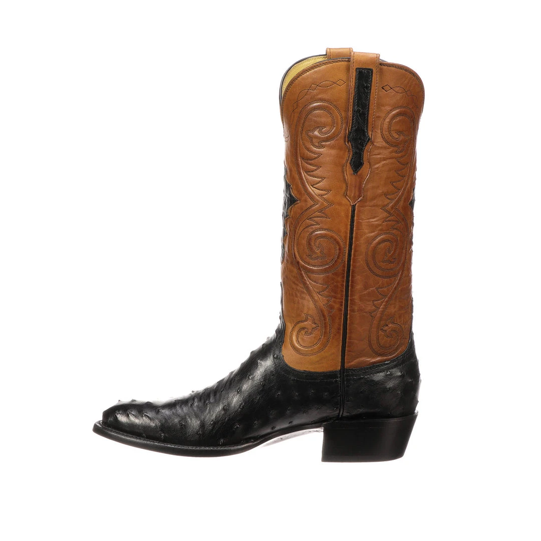Lucchese-inc Men Randall :: Black + Cognac Lucchese-inc Men Randall :: Black + Cognac