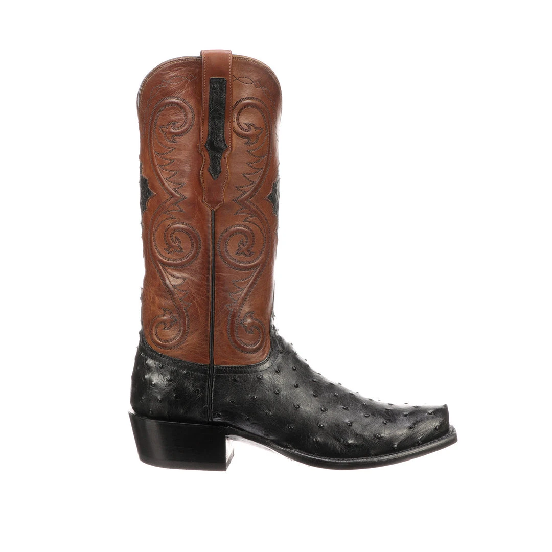 Lucchese-inc Men Randall :: Black + Cognac Lucchese-inc Men Randall :: Black + Cognac