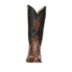 Outlet 👍 Lucchese-inc Randall :: Pecan + Black 🥾 Boots ⌛ 14 Lucchese-inc Randall :: Pecan + Black Boots