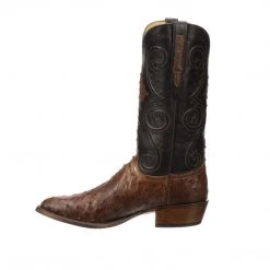 Outlet 👍 Lucchese-inc Randall :: Pecan + Black 🥾 Boots ⌛ 15 Lucchese-inc Randall :: Pecan + Black Boots