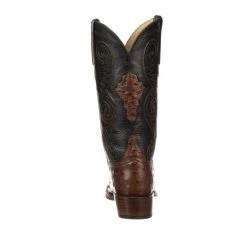 Outlet 👍 Lucchese-inc Randall :: Pecan + Black 🥾 Boots ⌛ 16 Lucchese-inc Randall :: Pecan + Black Boots