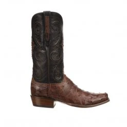 Outlet 👍 Lucchese-inc Randall :: Pecan + Black 🥾 Boots ⌛ 17 Lucchese-inc Randall :: Pecan + Black Boots