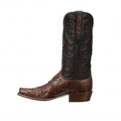 Outlet 👍 Lucchese-inc Randall :: Pecan + Black 🥾 Boots ⌛ 20 Lucchese-inc Randall :: Pecan + Black Boots
