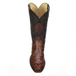 Outlet 👍 Lucchese-inc Randall :: Pecan + Black 🥾 Boots ⌛ 18 Lucchese-inc Randall :: Pecan + Black Boots