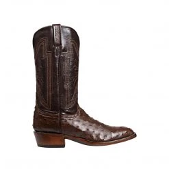Lucchese-inc Hugh :: Sienna + Dark Brown Boots