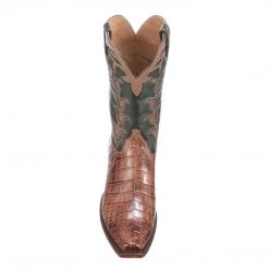 Lucchese-inc Tulip Exotic :: Mink + Green