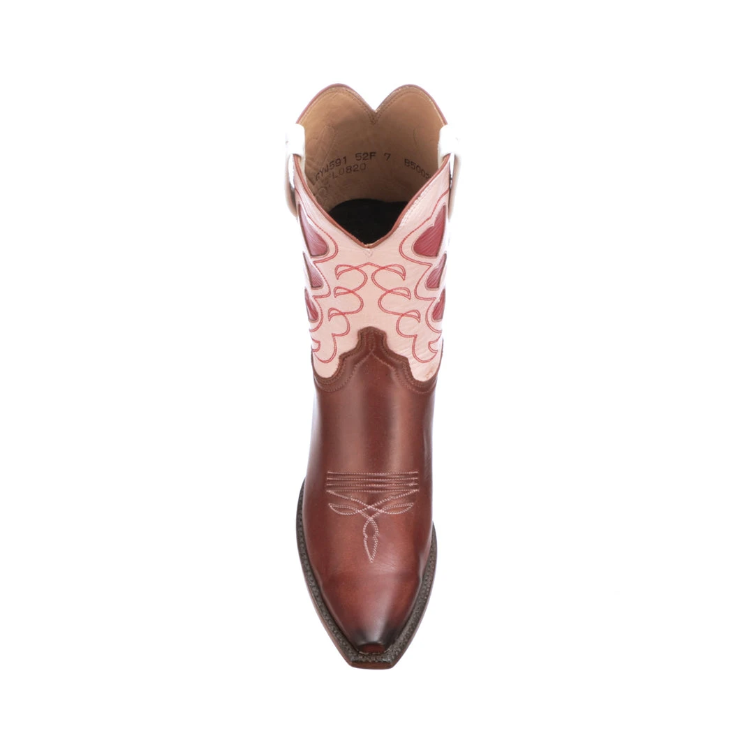 Lucchese-inc Queen Of Hearts :: Rust + Pink BOOTS Lucchese-inc Queen Of Hearts :: Rust + Pink BOOTS