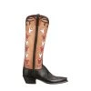 Lucchesse-inc Ladies Tall Tulip :: Black + Rust