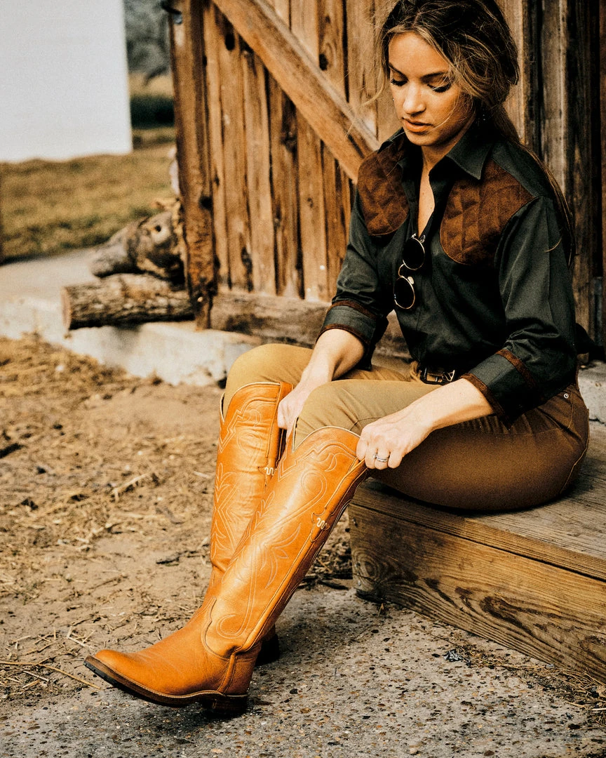 Flash Sale ๐ Lucchesse-inc Ladies High Top Snake Boot King Ranch Edition :: Whiskey ๐ 6 Lucchesse-inc Ladies High Top Snake Boot King Ranch Edition :: Whiskey