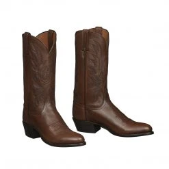 Lucchese-inc Carson :: Antique Brown Boots