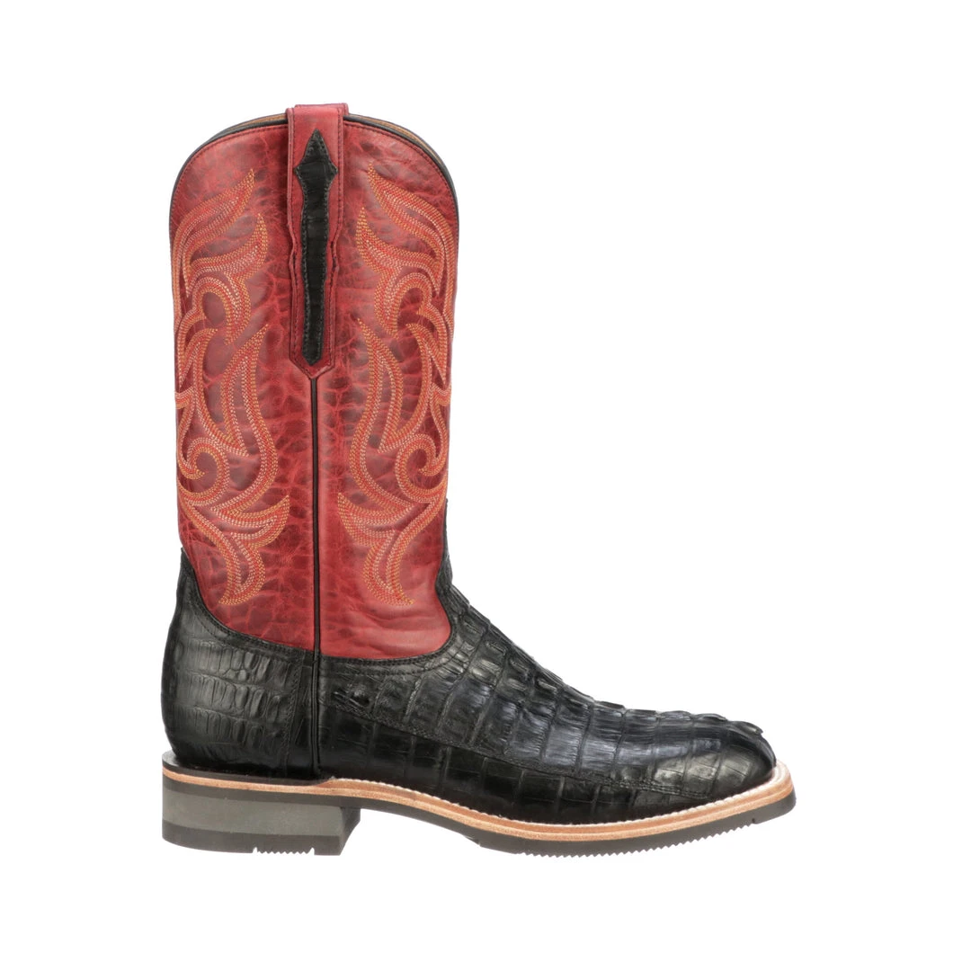 Outlet ๐ Lucchesse-inc Men Rowdy Hornback Caiman :: Black ๐ 4 Lucchesse-inc Men Rowdy Hornback Caiman :: Black
