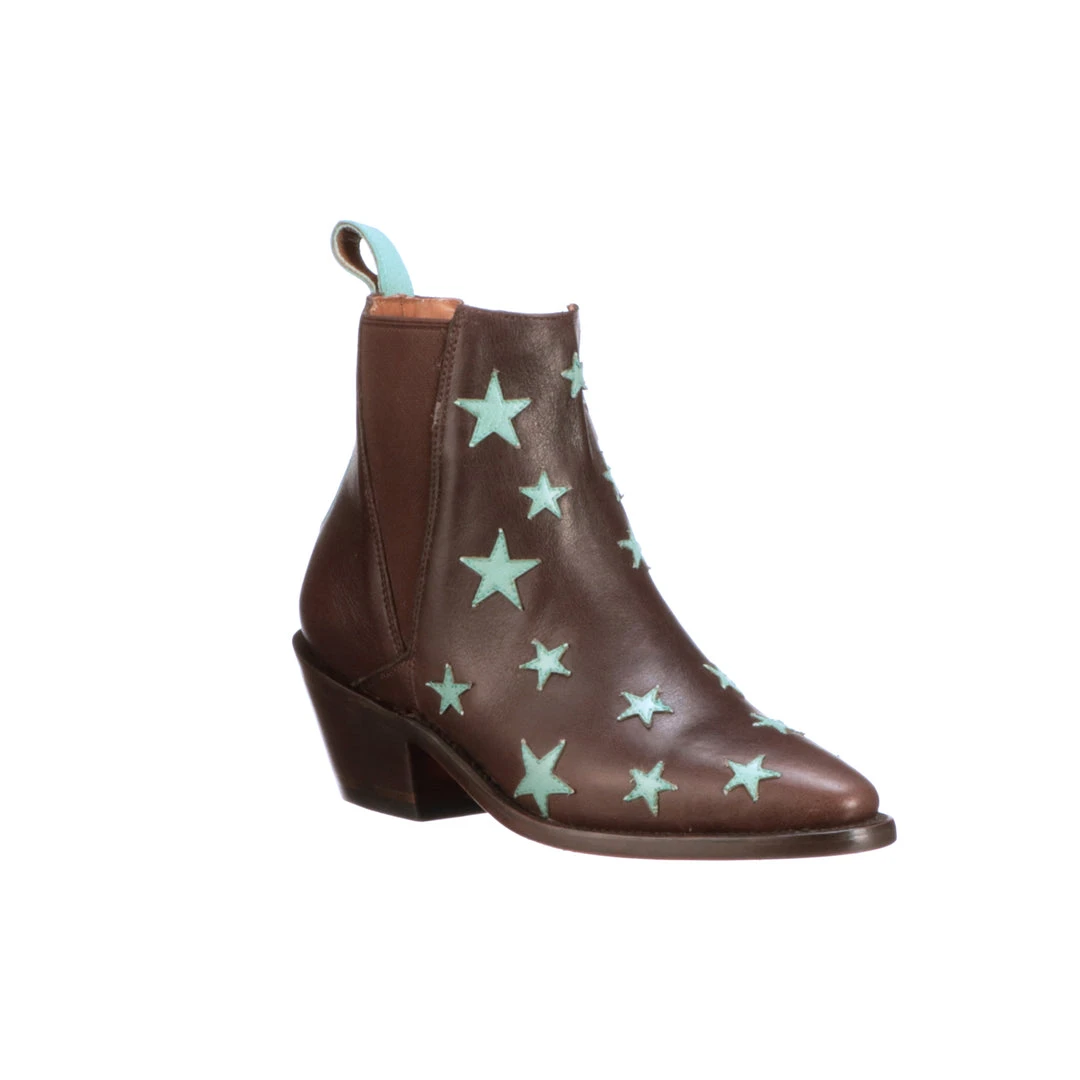 Top 10 ๐ Lucchesse-inc Estrella Chelsea :: Chocolate + Turquoise ๐ฅพ BOOTS ๐ 8 Lucchesse-inc Estrella Chelsea :: Chocolate + Turquoise BOOTS