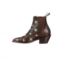 Top 10 ๐ Lucchesse-inc Estrella Chelsea :: Chocolate + Turquoise ๐ฅพ BOOTS ๐ 13 Lucchesse-inc Estrella Chelsea :: Chocolate + Turquoise BOOTS